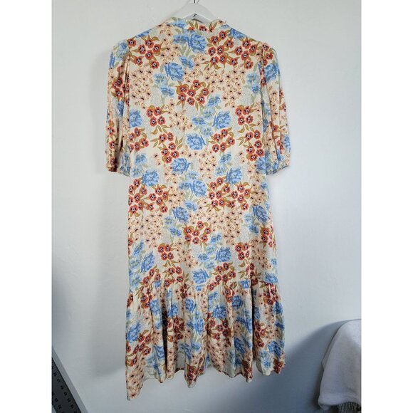 MSCH Copenhagen Ashlyn Raye 2/4 Dress AOP Small Multicolor 3/4 Sleeve Casual - Picture 2 of 10